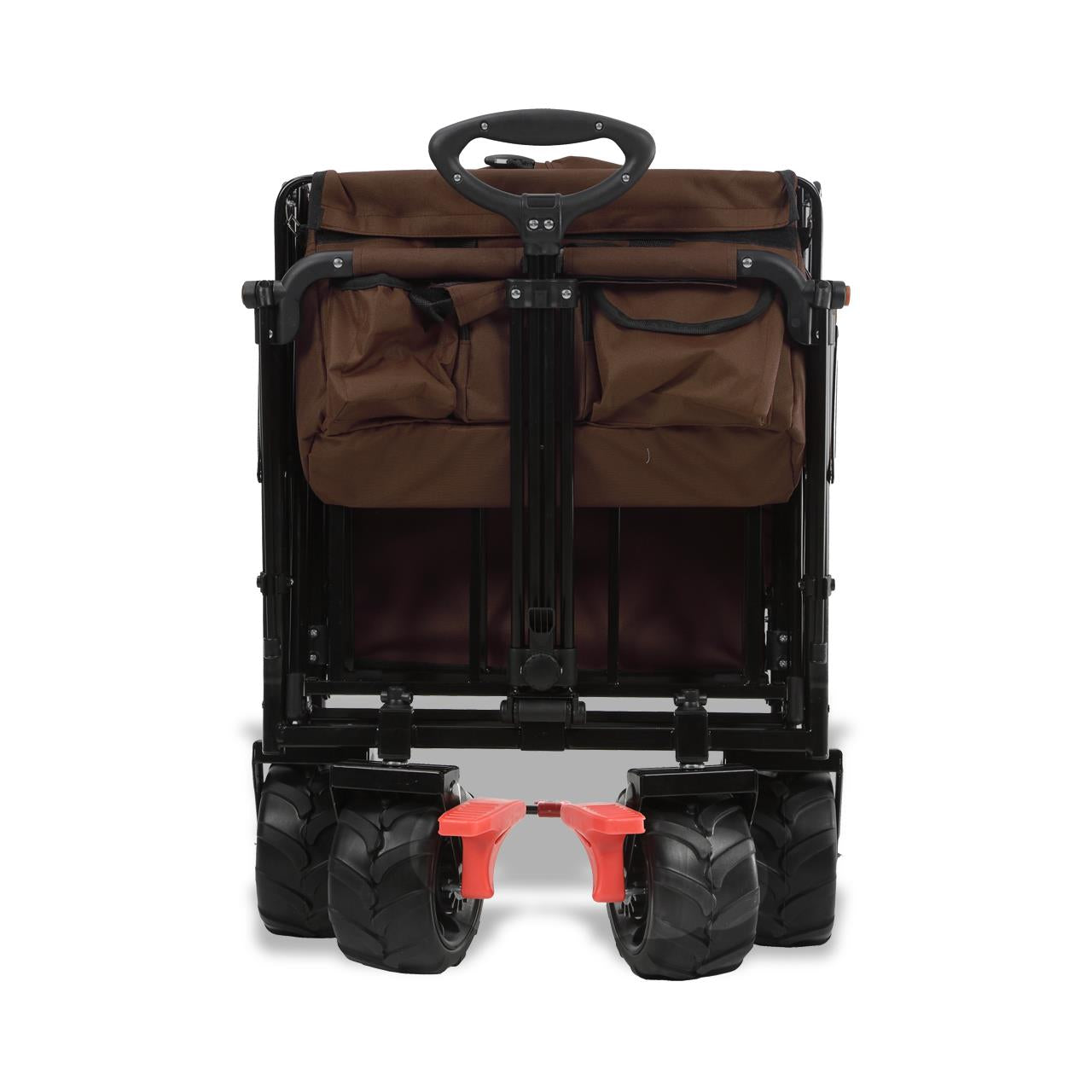 Plážový rucný vozík FUXTEC FX-CTB800 so slnecnou strieškou s UV ochranou, rukovätou na tlacenie a vnútorným rozšírením