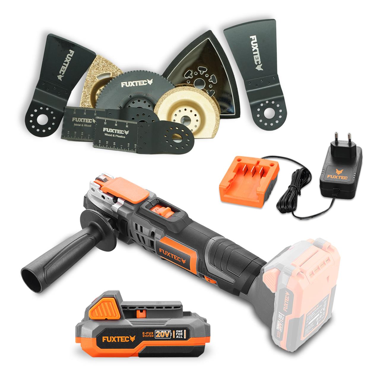 20V akumulátorové multifunkcné náradie 3v1 FX-E1MT20 sada a príslušenstvo sada 8
