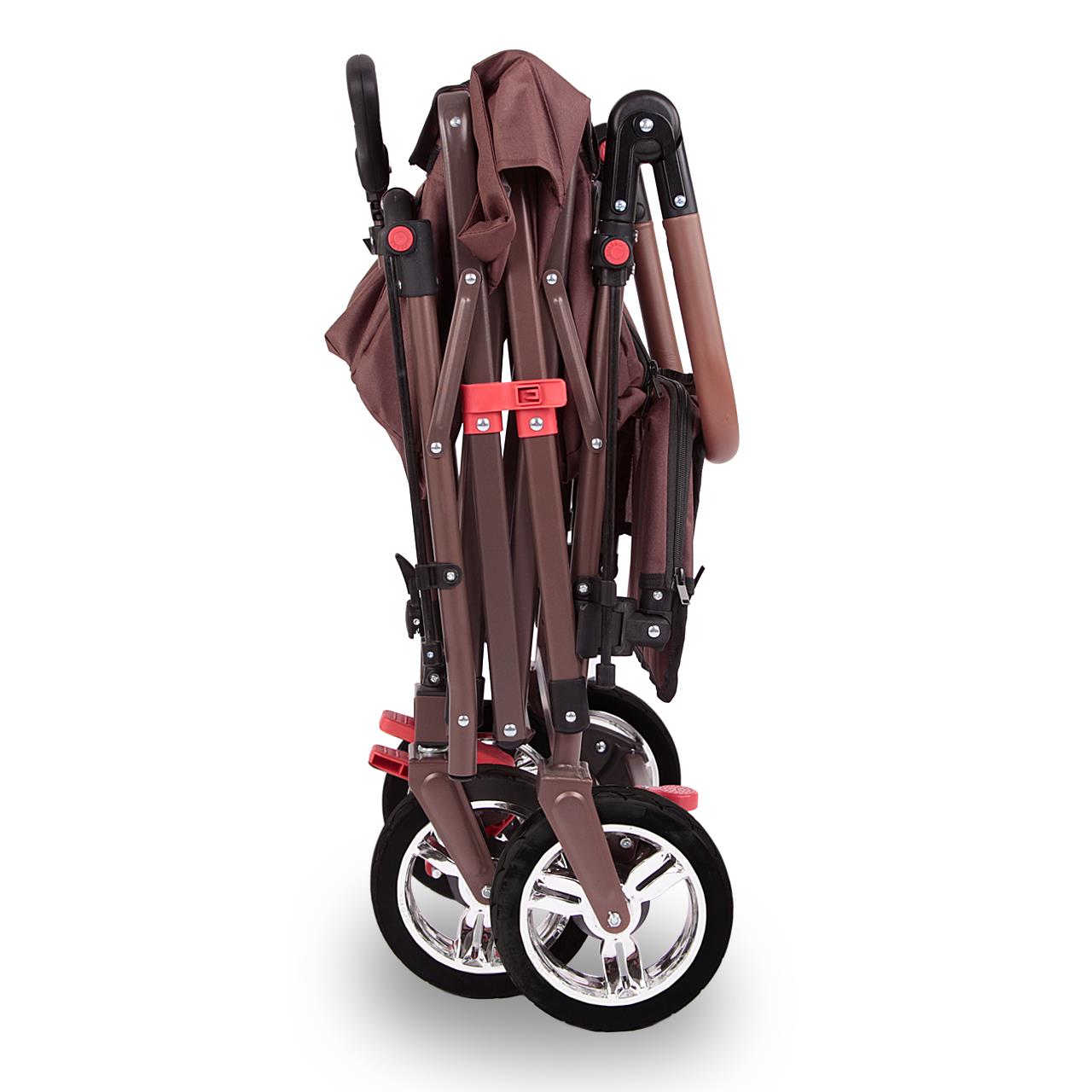 Rucní vozík FUXTEC FX-CT800 se slunecní stríškou chránenou proti UV zárení, tlacným madlem a vnitrním rozšírením