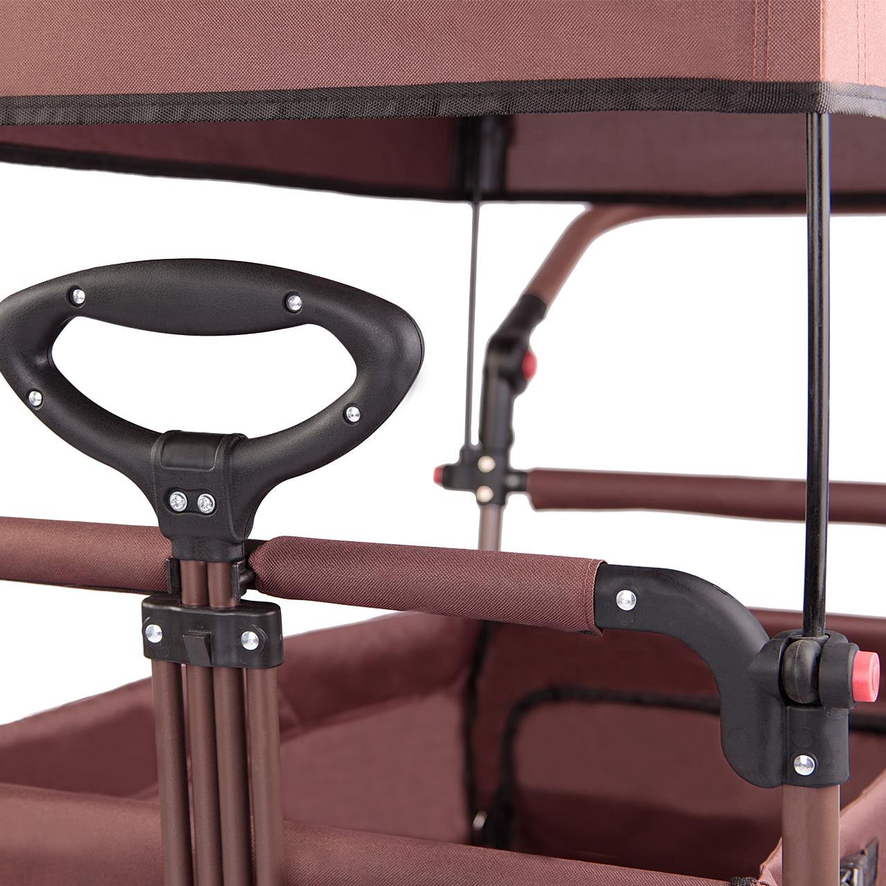 Rucný vozík FUXTEC FX-CT800 so slnecnou strieškou s UV ochranou, tlacnou rukovätou a vnútorným rozšírením