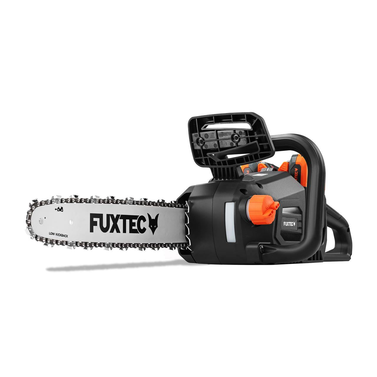 Akumulátorová retazová píla FUXTEC 2x20V FX-E2KSSET s batériou a nabíjackou