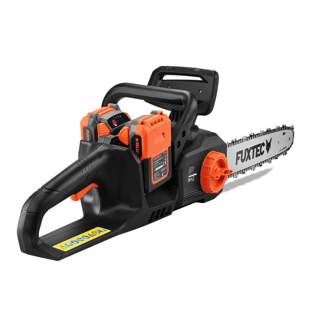 Akumulátorová retazová píla FUXTEC 2x20V FX-E2KSSET s batériou a nabíjackou