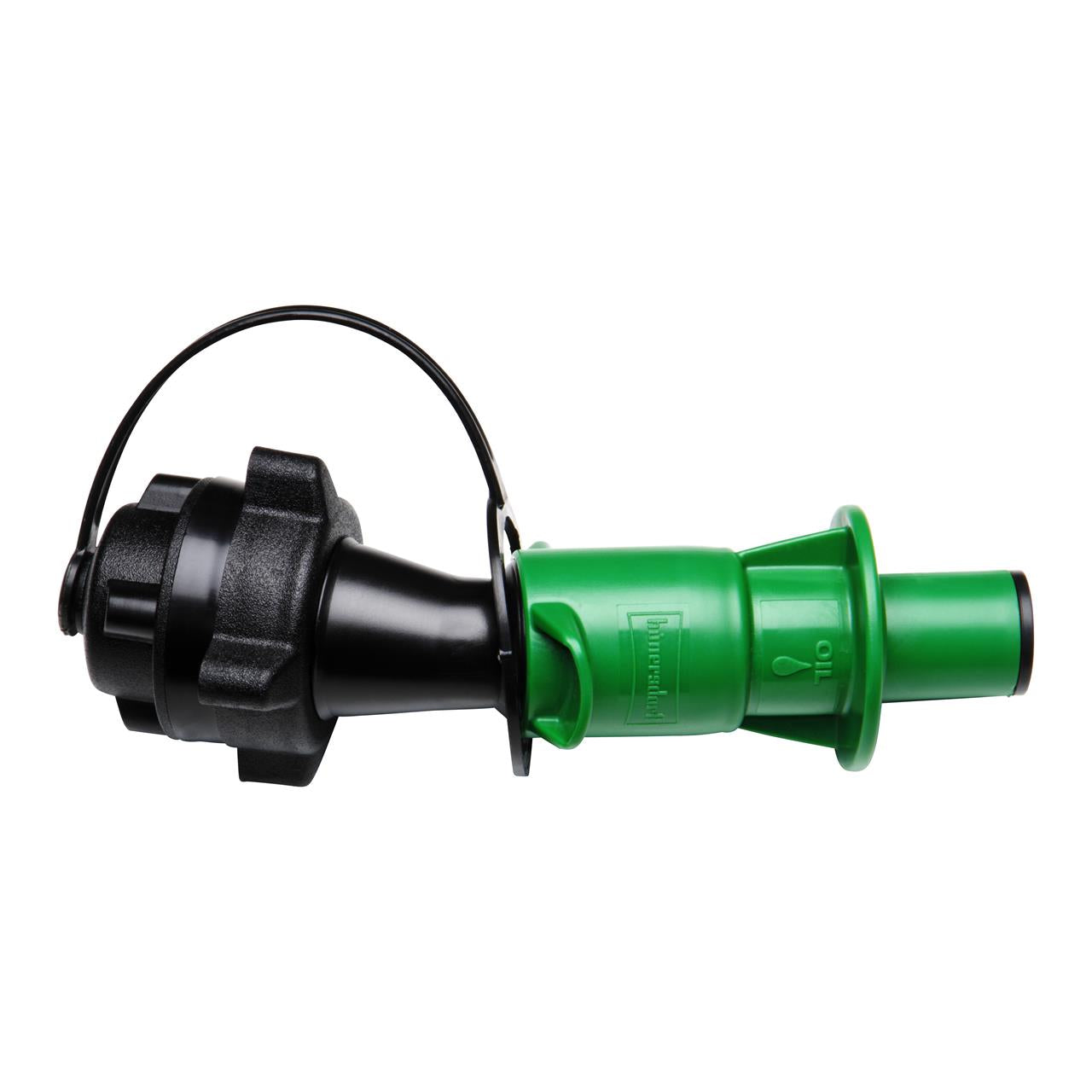 Bezpecnostní plnicí systém pro olej na lepení retezu cerný/zelený