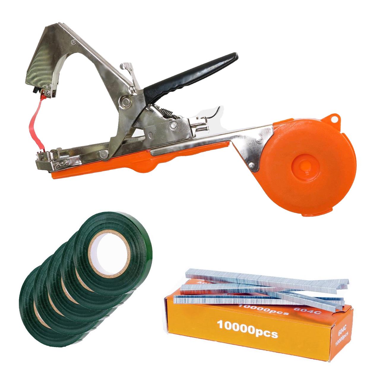 FUXTEC SET FX-BZ30 vázací klešte + 5 vázacích pásku + 10000 sponek