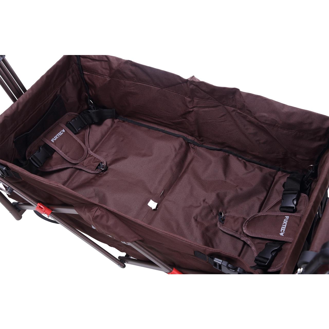 Rucný vozík FUXTEC FX-CT700 so slnecnou strieškou s UV ochranou a prídavnou rukovätou