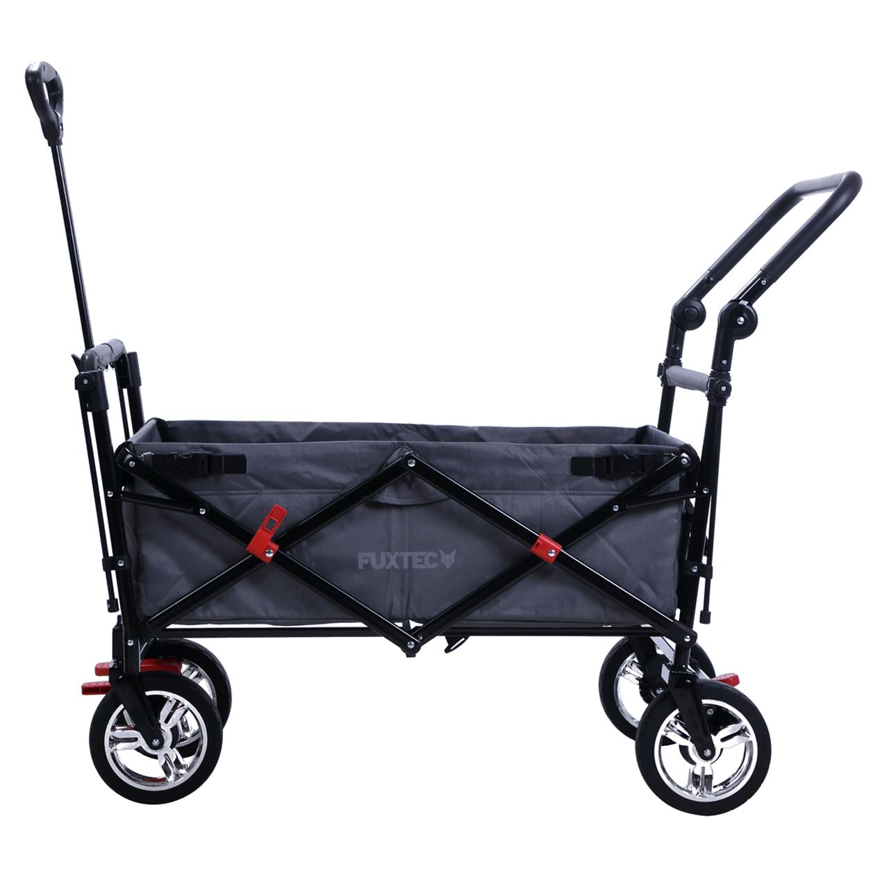 Rucný vozík FUXTEC FX-CT700 so slnecnou strieškou s UV ochranou a prídavnou rukovätou