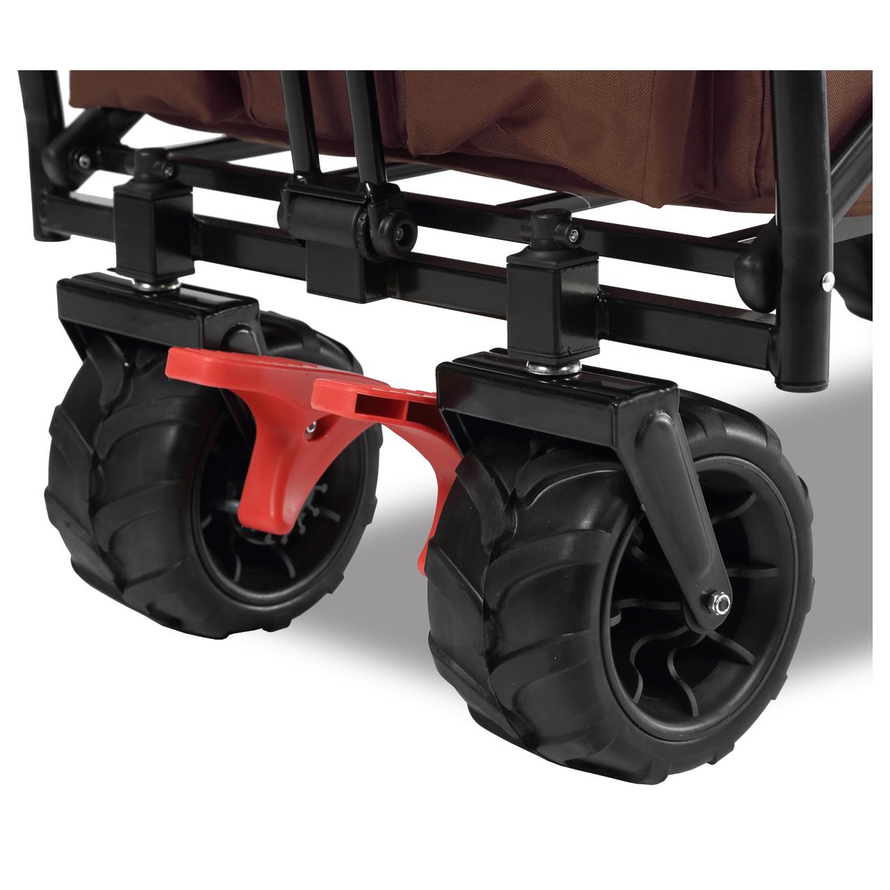 Plážový vozík FUXTEC FX-CTB800 se slunecní stríškou chránenou proti UV zárení, rukojetí a vnitrním rozšírením