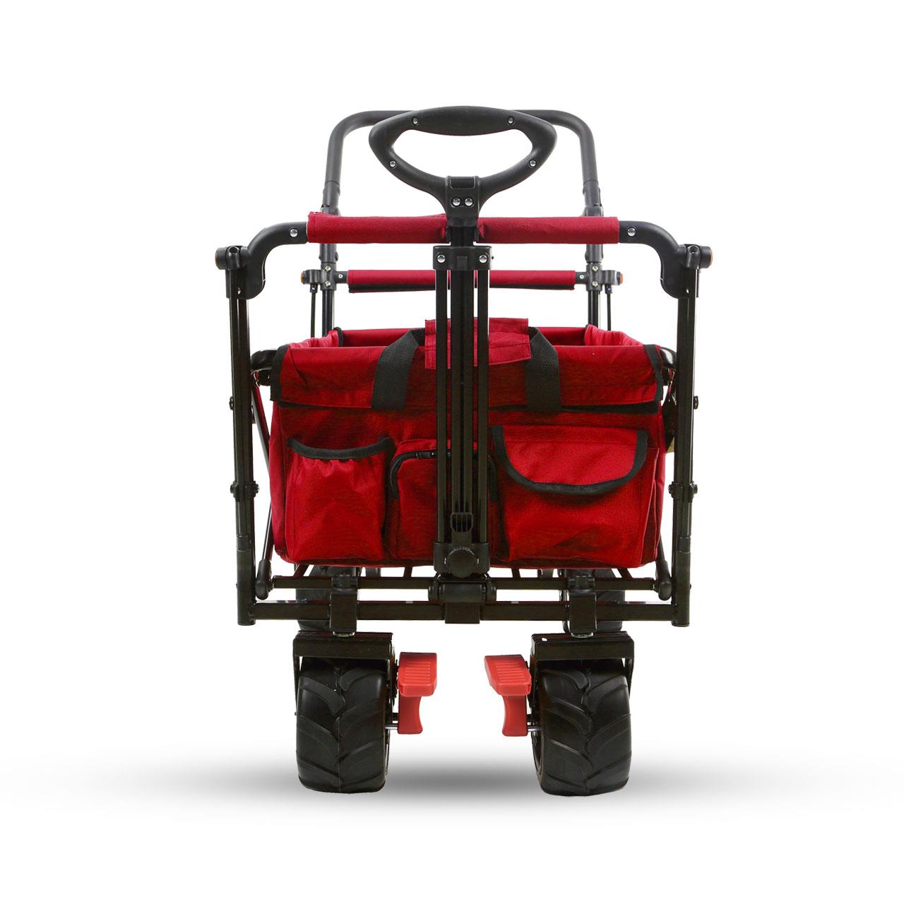 Plážový vozík FUXTEC FX-CTB800 se slunecní stríškou chránenou proti UV zárení, rukojetí a vnitrním rozšírením