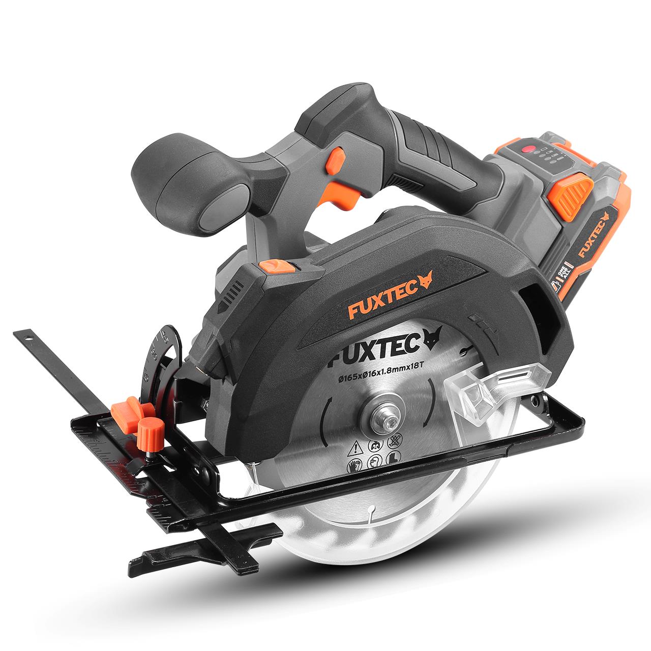 Akumulátorová okružní pila FUXTEC 20V FX-E1CS20 SET s 1 x akumulátorem 4Ah, 1 x nabíjeckou 1A