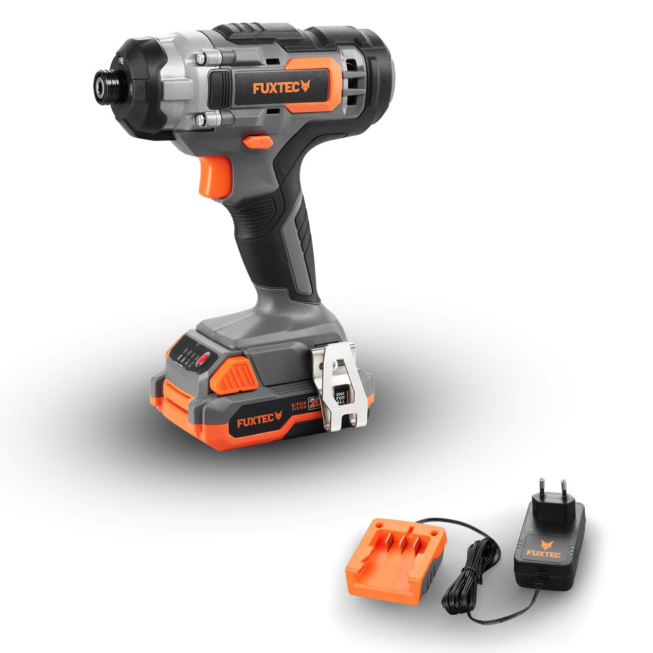 Akumulátorová príklepová vrtacka FUXTEC 20V FX-E1IS20 SET s 1 x akumulátorom 2Ah, 1 x nabíjackou 1A