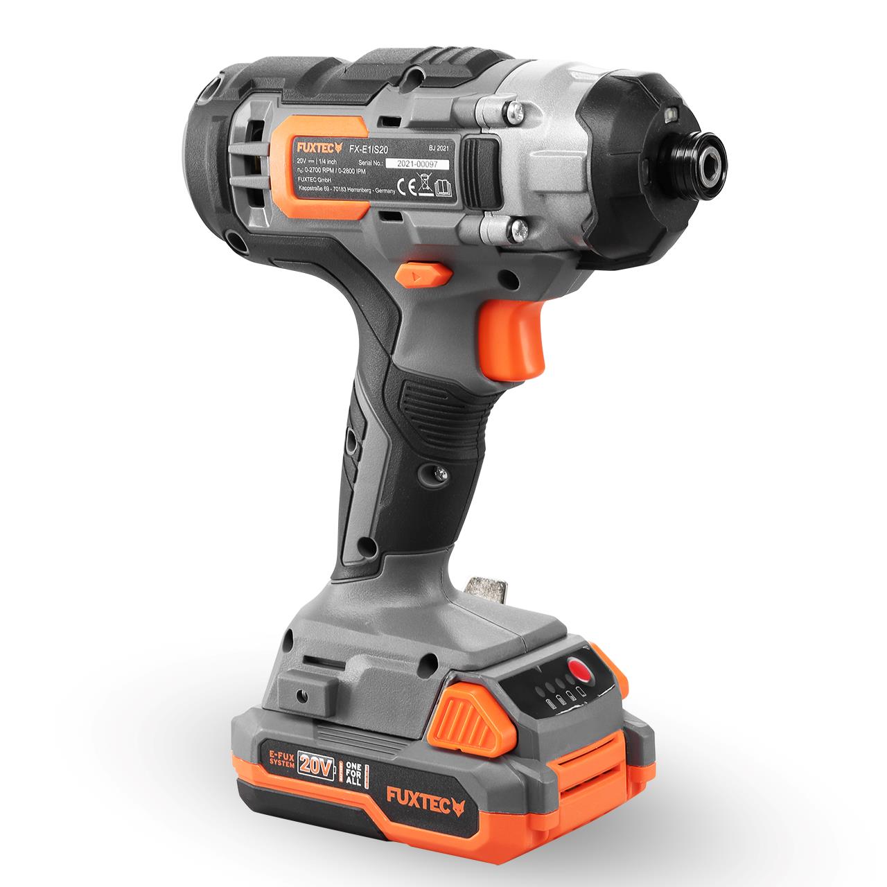 Akumulátorová príklepová vrtacka FUXTEC 20V FX-E1IS20 SET s 1 x akumulátorom 2Ah, 1 x nabíjackou 1A