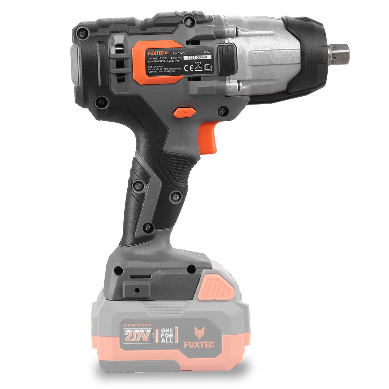 Akumulátorový rázový utahovák FUXTEC 20V FX-E1IW20 bez akumulátora, bez nabíjacky