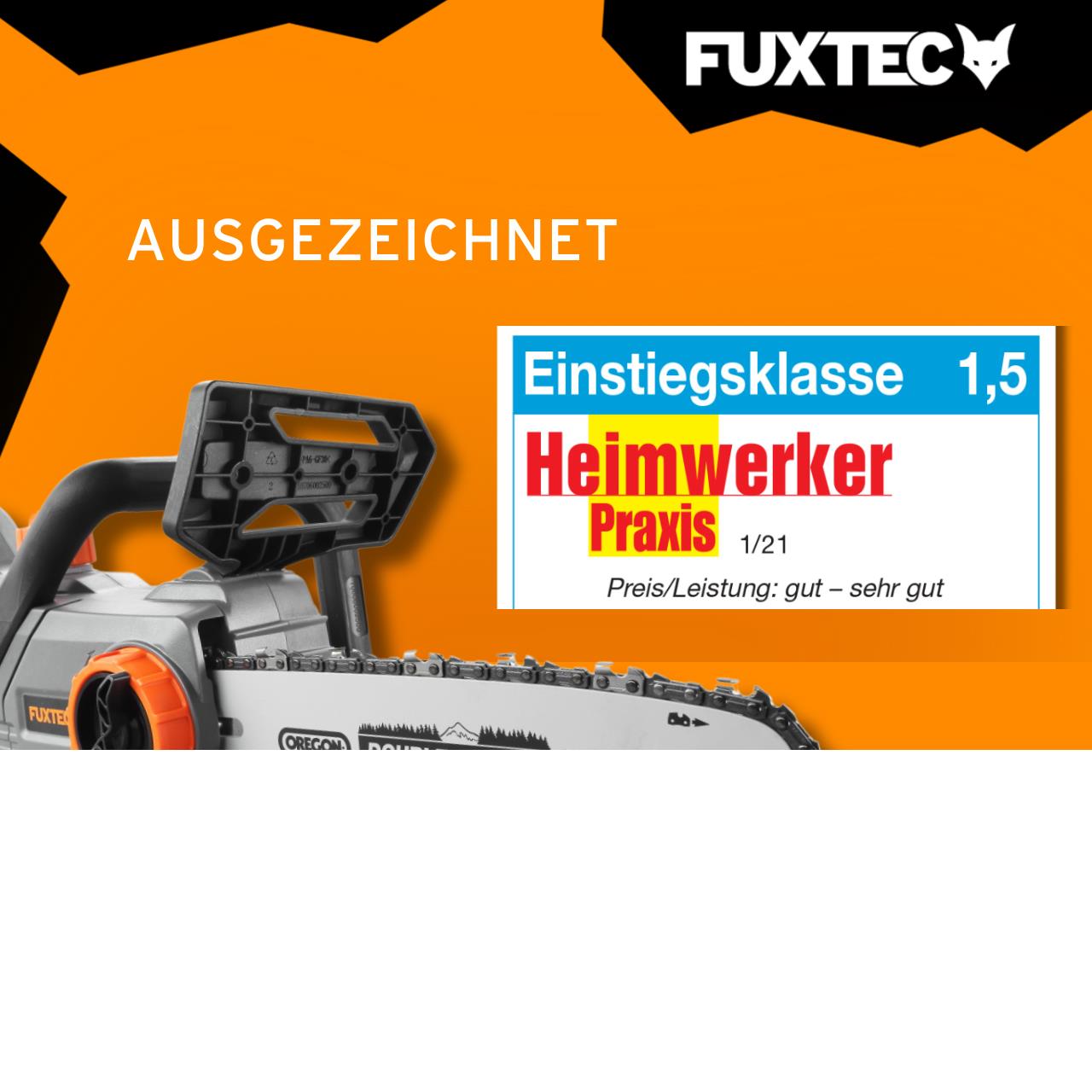 Akumulátorová retezová pila FUXTEC 20V FX-E1KS20 bez akumulátoru, bez nabíjecky