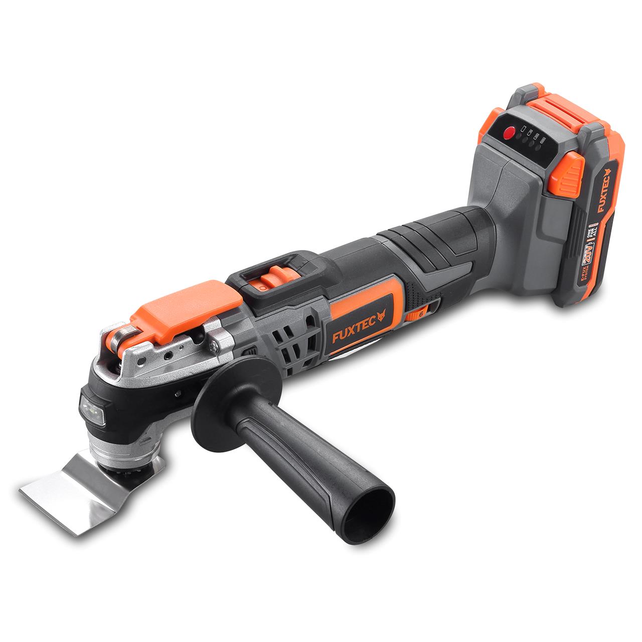 FUXTEC 20V akumulátorové multifunkcní náradí FX-E1MT20 SET s 1 x akumulátorem 2Ah, 1 x nabíjeckou 1A