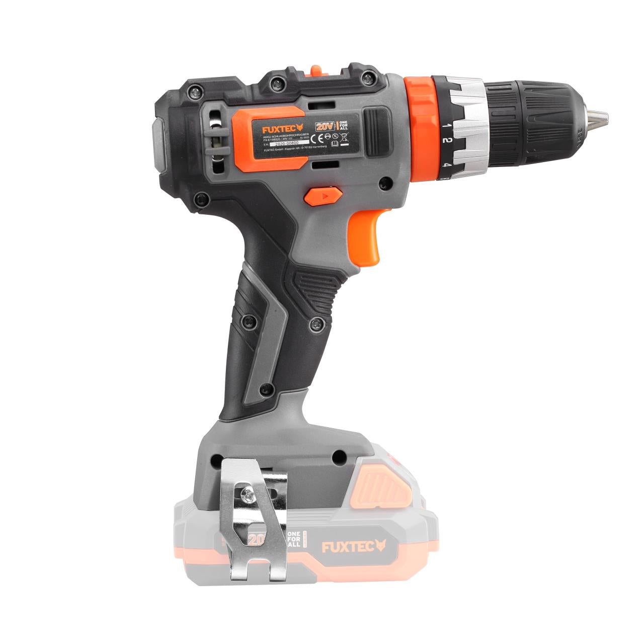 Akumulátorová príklepová vrtacka FUXTEC 20V FX-E1SBS20 SET s 2 x akumulátorem 2Ah, 1 x nabíjeckou 1A