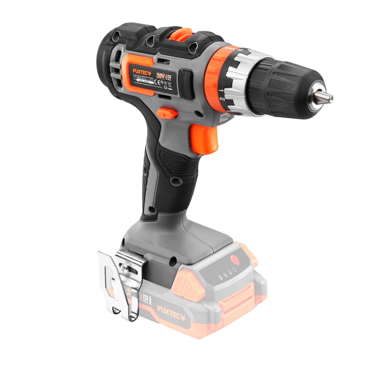 Akumulátorová príklepová vrtacka FUXTEC 20V FX-E1SBS20 SET s 2 x akumulátorem 2Ah, 1 x nabíjeckou 1A