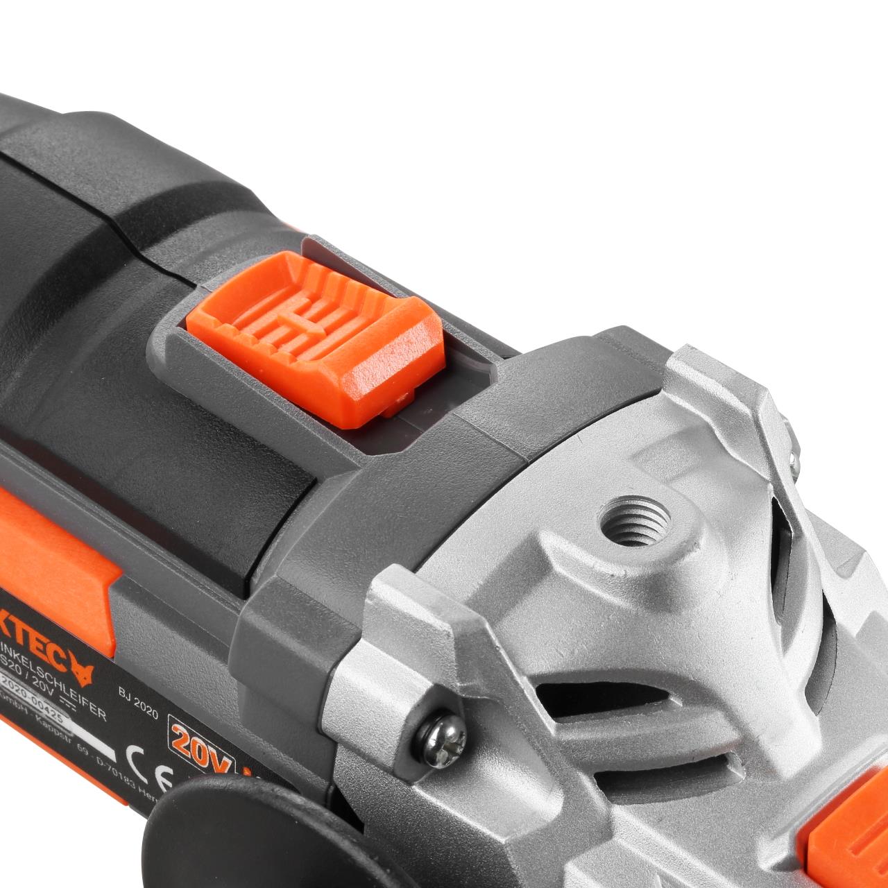 Akumulátorová úhlová bruska FUXTEC 20V FX-E1WS20 bez akumulátoru, bez nabíjecky