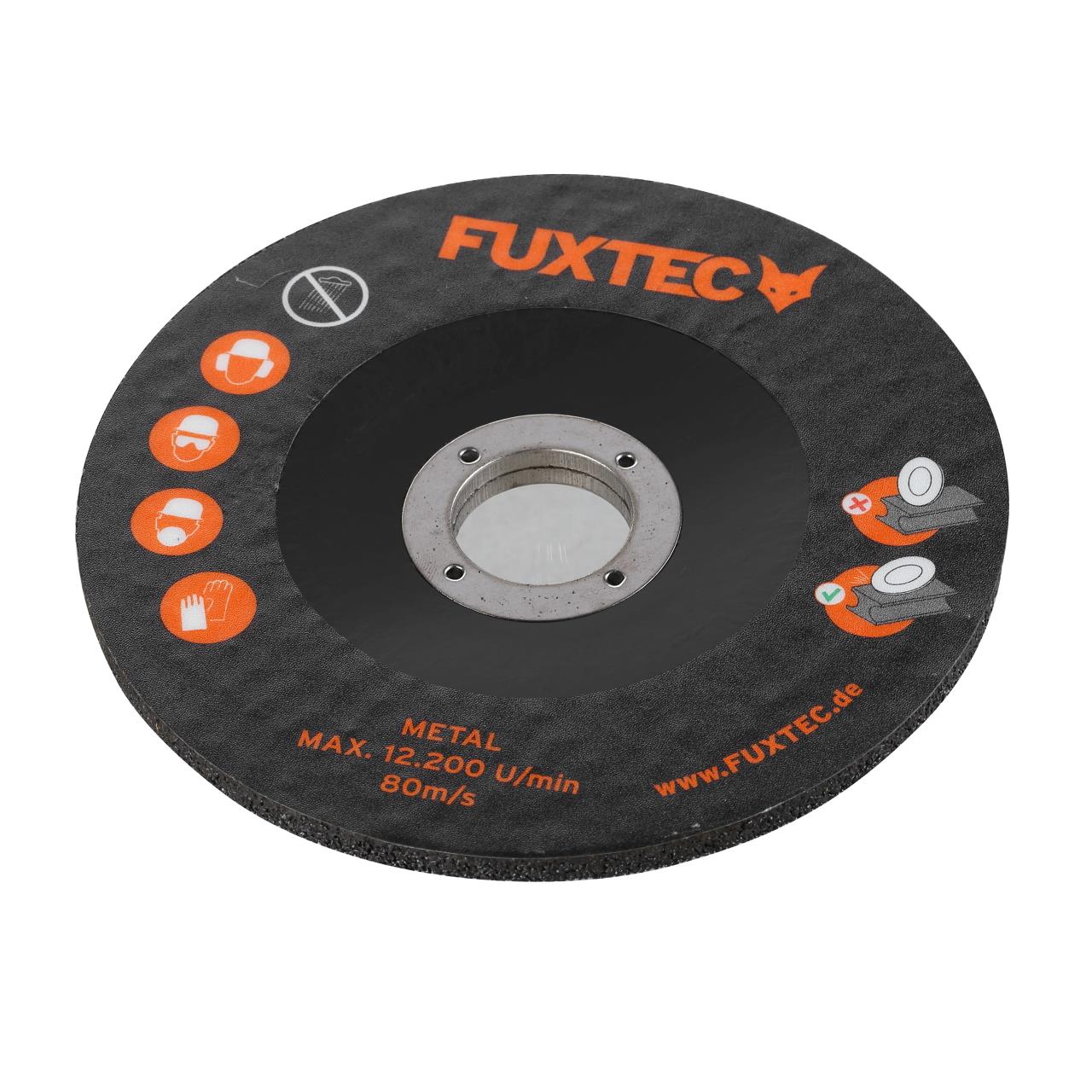 20V akumulátorová úhlová bruska FX-E1WS20 FUXTEC - s 2Ah baterií a 2,4A nabíjeckou