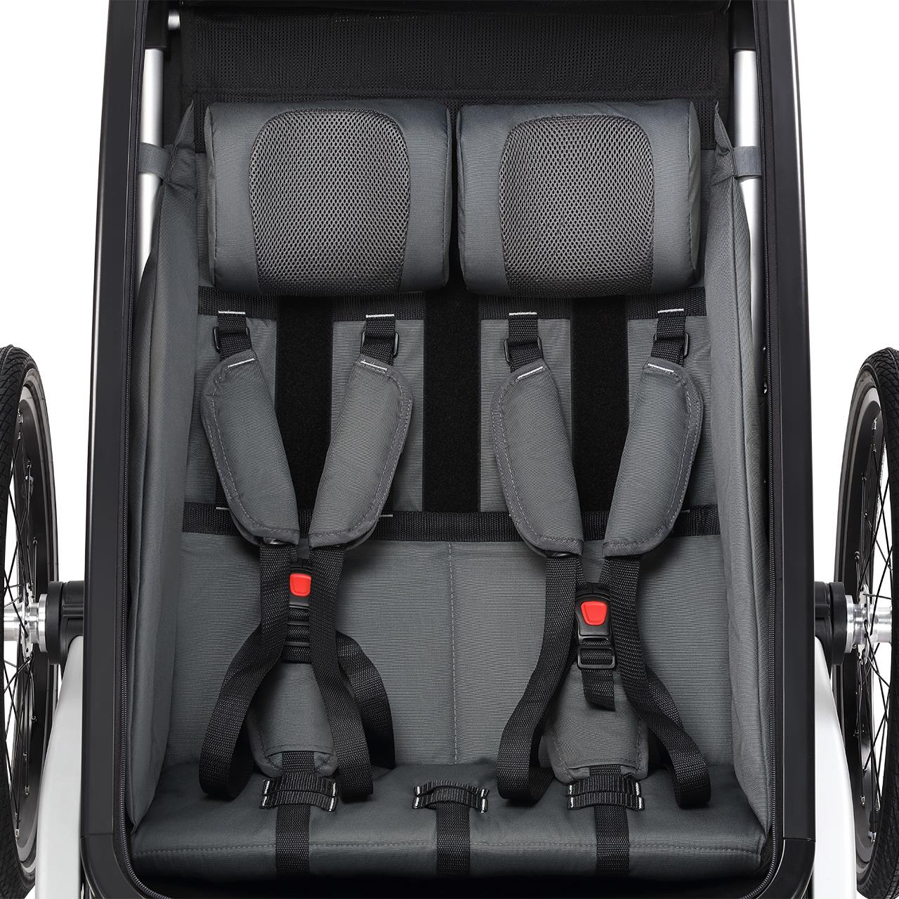 Prívesný vozík za jízdní kolo FUXTEC FX-FA1-SET-SCHWARZ s koleckem pro jogger