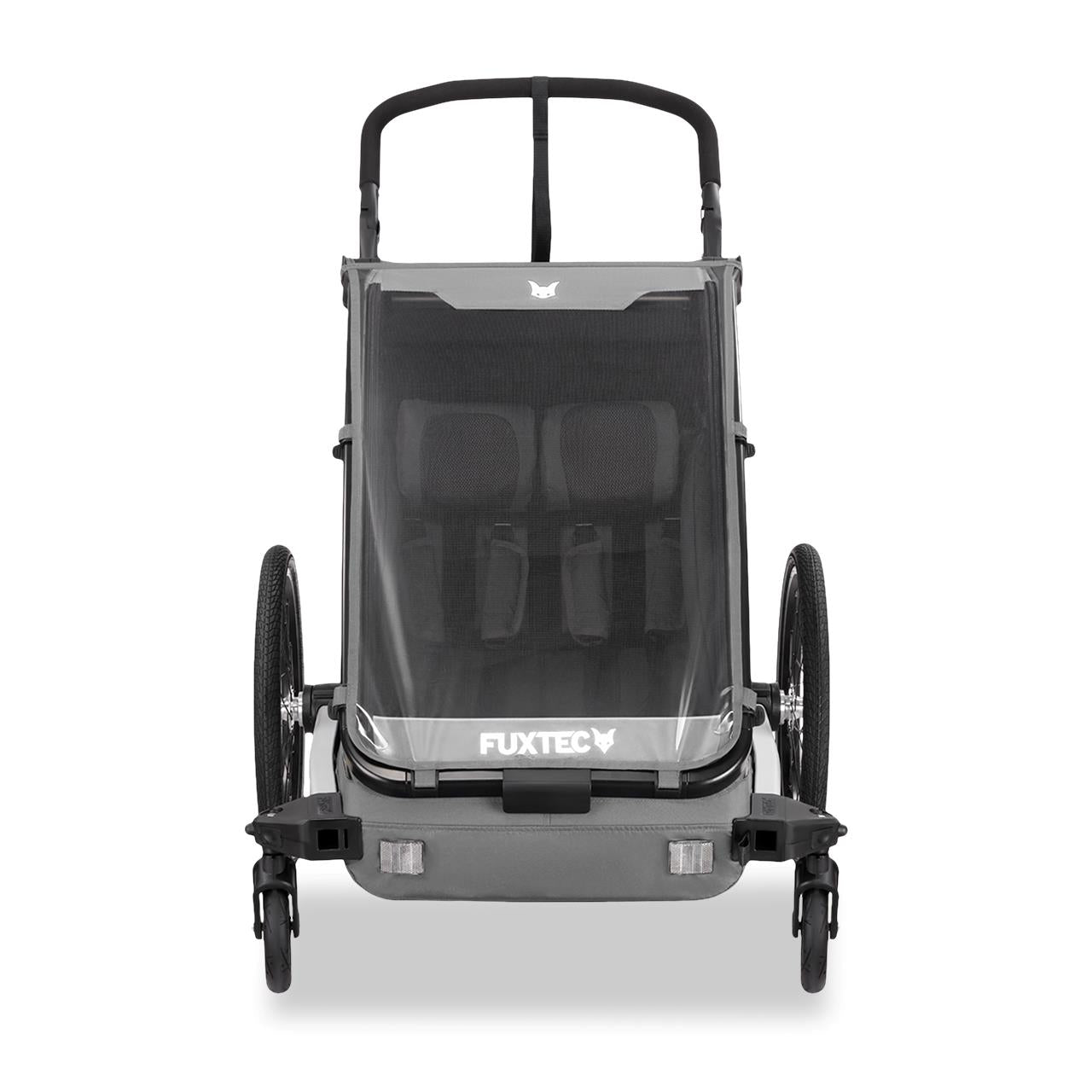 FUXTEC prívesný vozík za bicykel / jogger FX-FA1-SET-GRAY s jogger kolesom