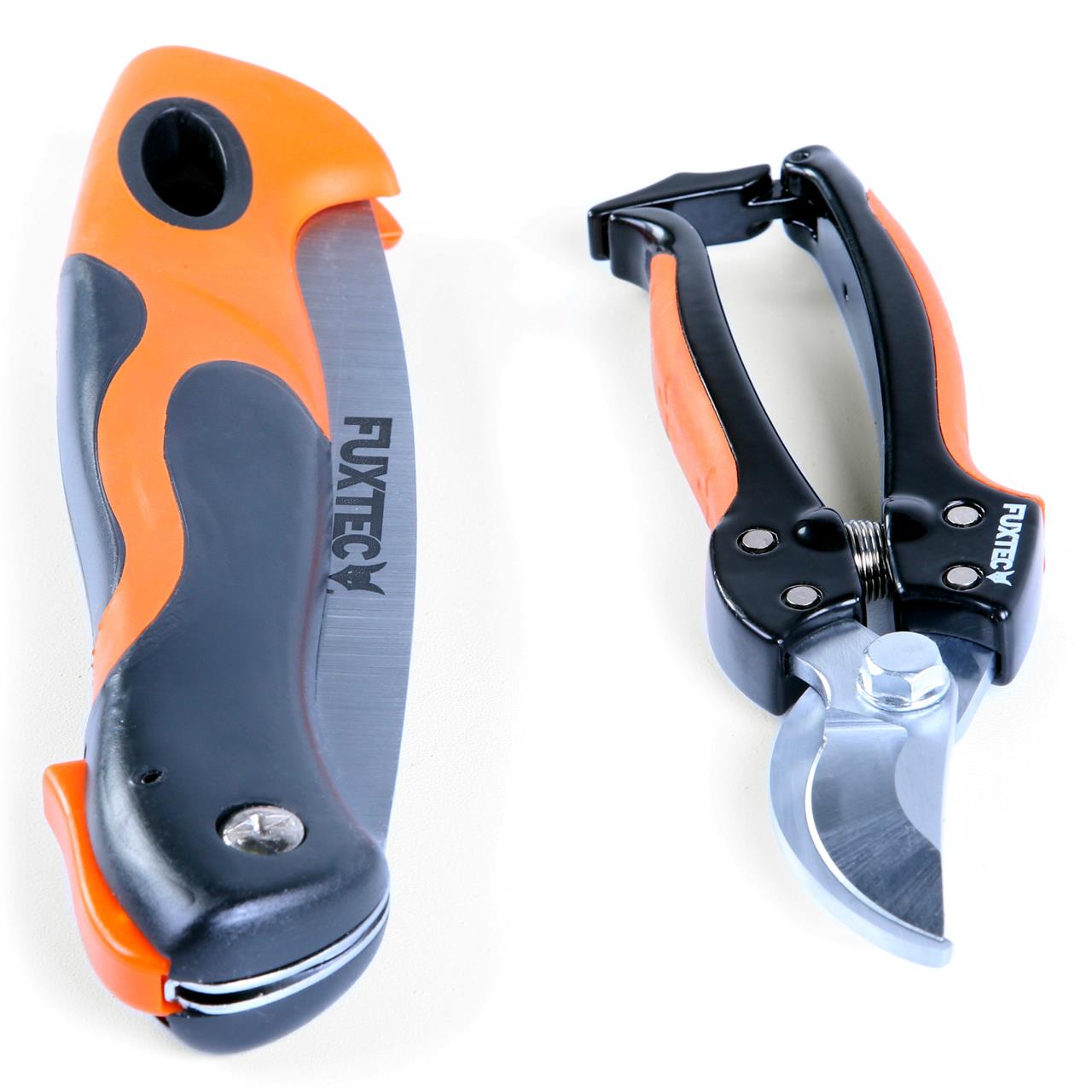 FUXTEC Gartenschere 2er Set - Rebschere & Klappsäge