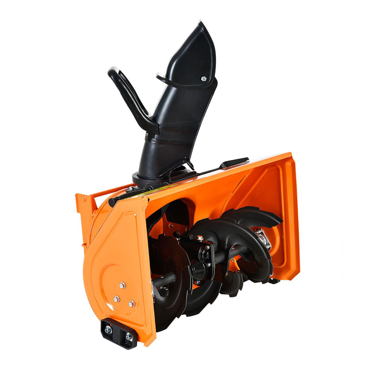 Benzínový zametací stroj FUXTEC FX-KM196-SET1 s nástavcem snehové frézy, snehovou radlicí a sberacem necistot