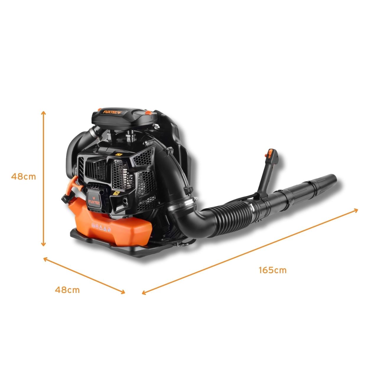 Benzínový fúkac lístia FUXTEC FX-LBP165T s montážou na chrbát