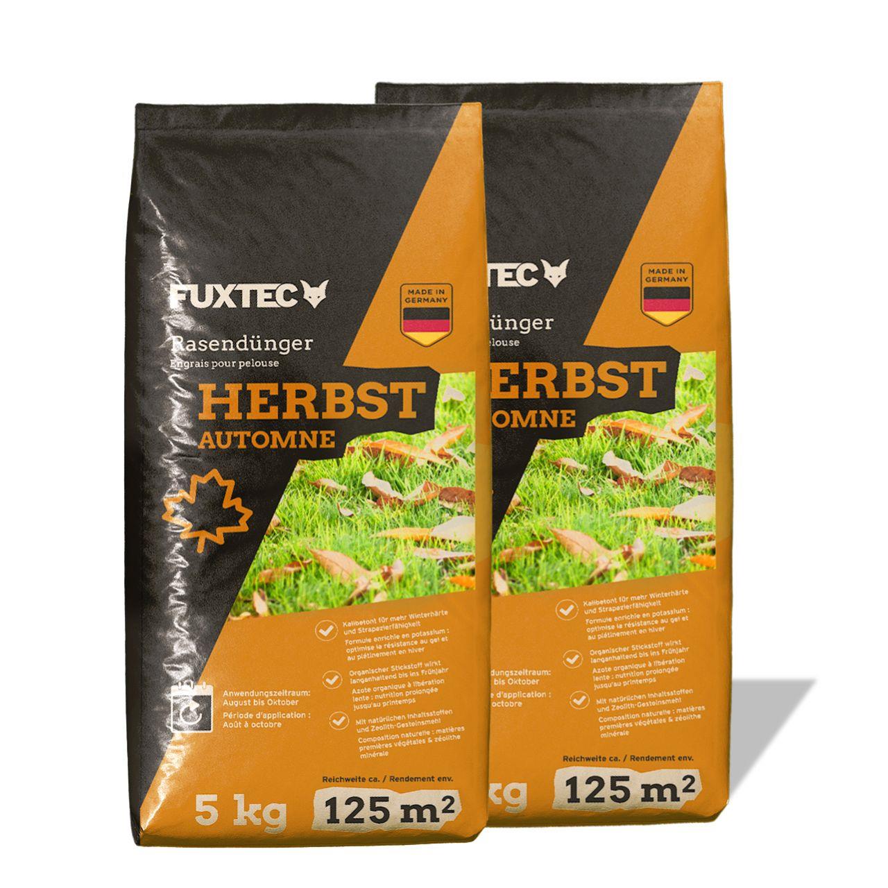 FUXTEC jesenné trávnikové hnojivo FX-RDH10 10 kg na 250 m²