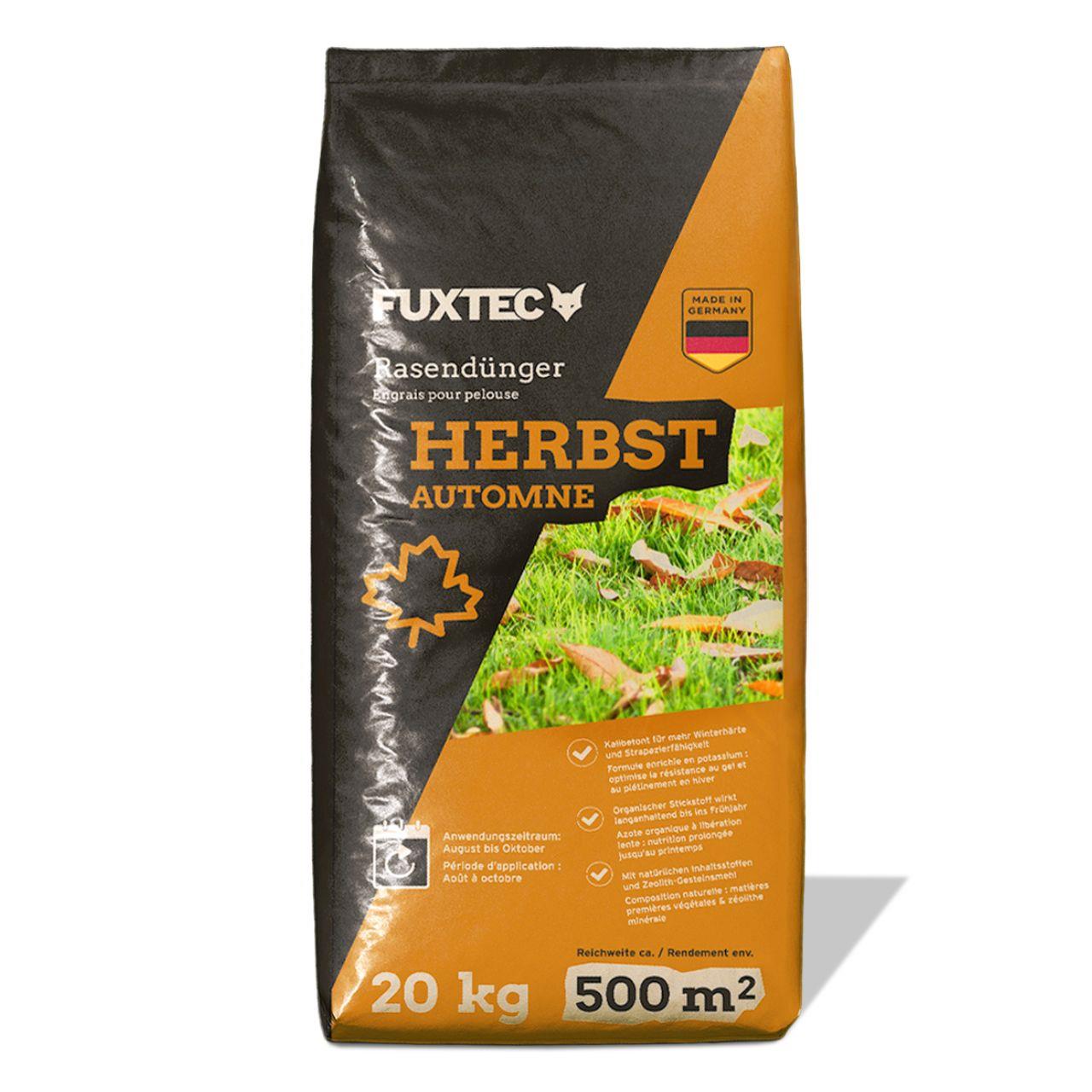 Jesenné trávnikové hnojivo FUXTEC FX-RDH20 20 kg na 500 m²