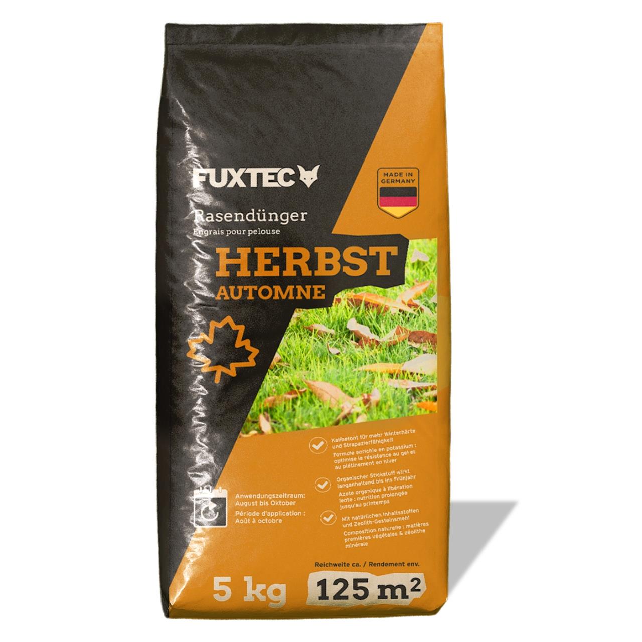 FUXTEC jesenné trávnikové hnojivo FX-RDH5 5 kg na 125 m²