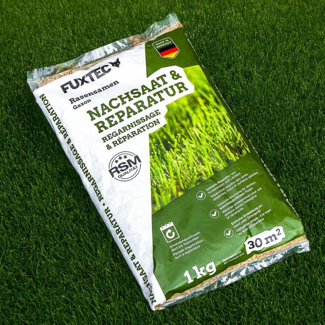 Osivo trávnikov FUXTEC FX-RSNR1 pre opätovný výsev a opravy