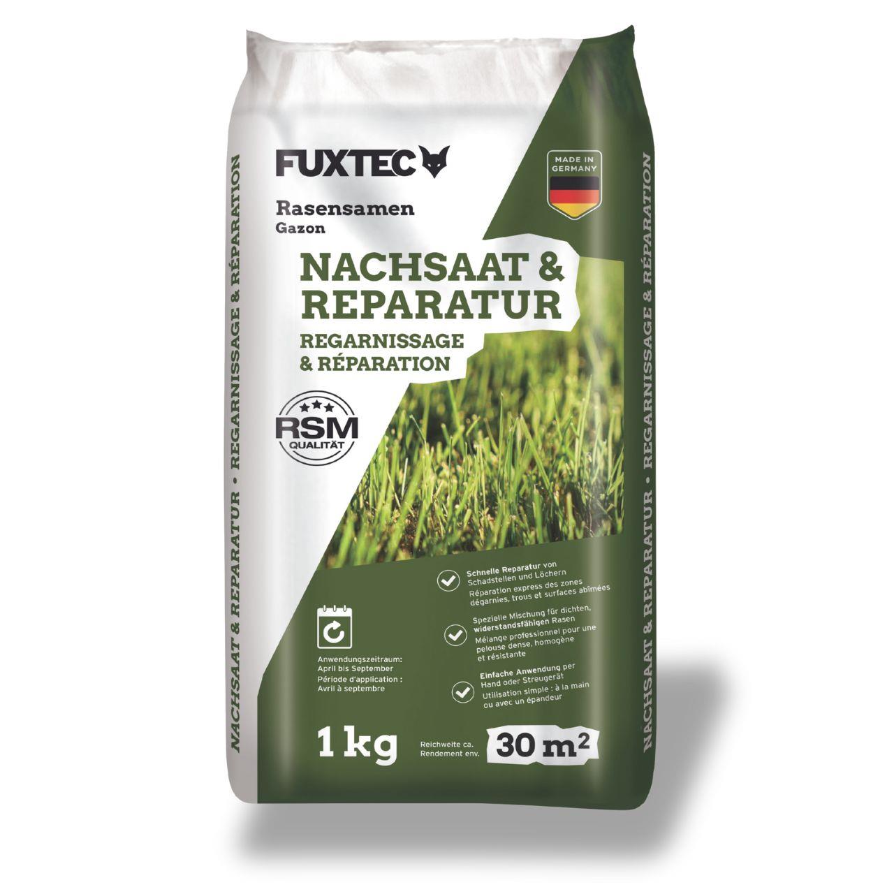 Osivo trávníku FUXTEC FX-RSNR1 - dosévání a opravy