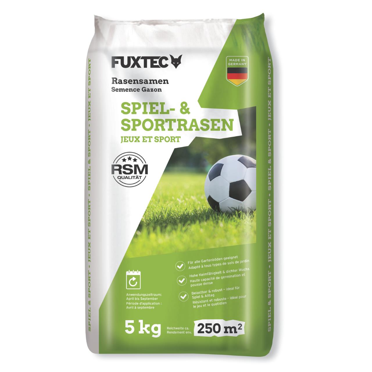 Trávnikové osivo FUXTEC FX-RSSP5 5 kg hracie a športové trávniky