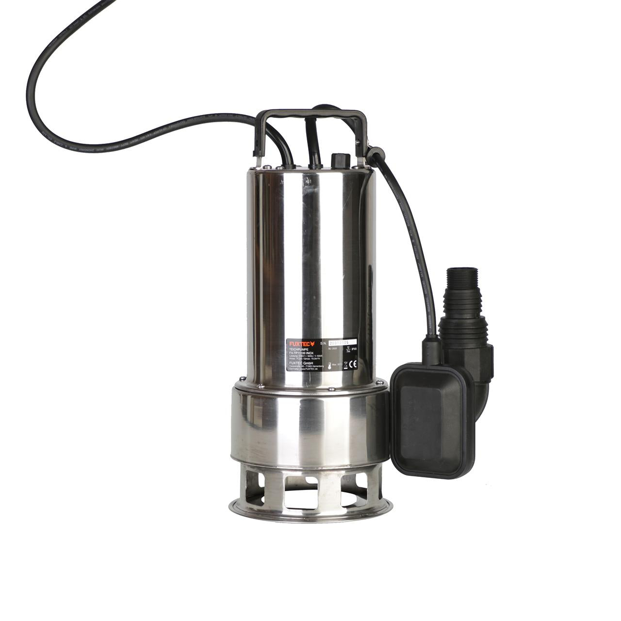 Ponorné cerpadlo FUXTEC - cerpadlo na odpadní vodu FX-TP11000 INOX (nerezová ocel) - 1100 Watt