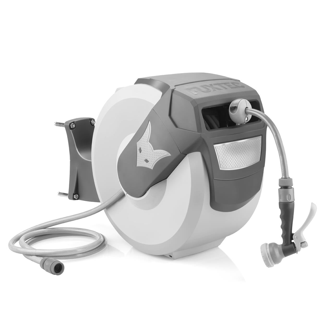 FUXTEC Naviják na vodní hadici 30 m kulatý FX-WSA30G šedý