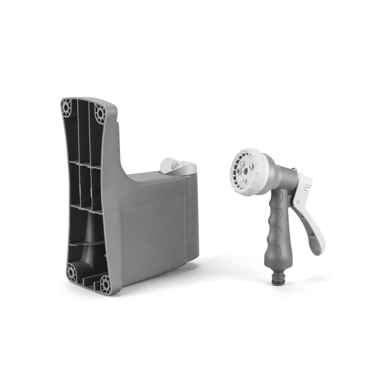 FUXTEC Vodný hadicový bubon 30 m okrúhly FX-WSA30G sivý