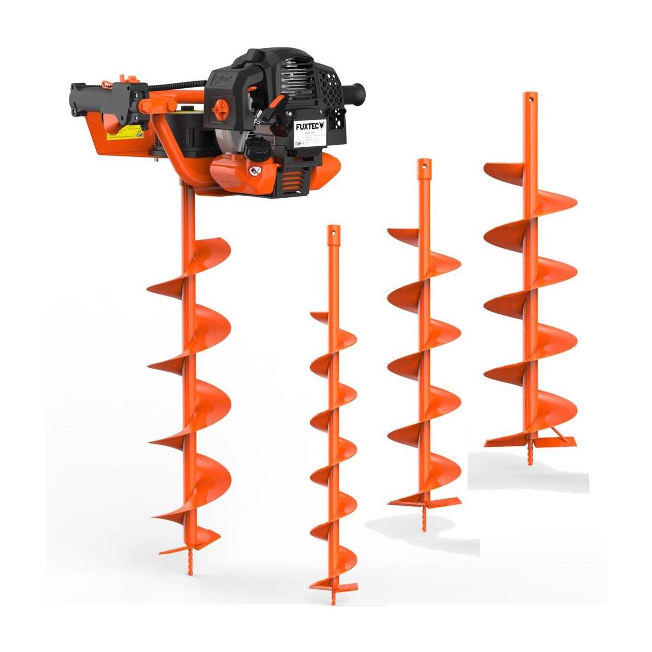 FUXTEC FX-EB152 zemný vrták vrátane 100,150,200mm nástavcov