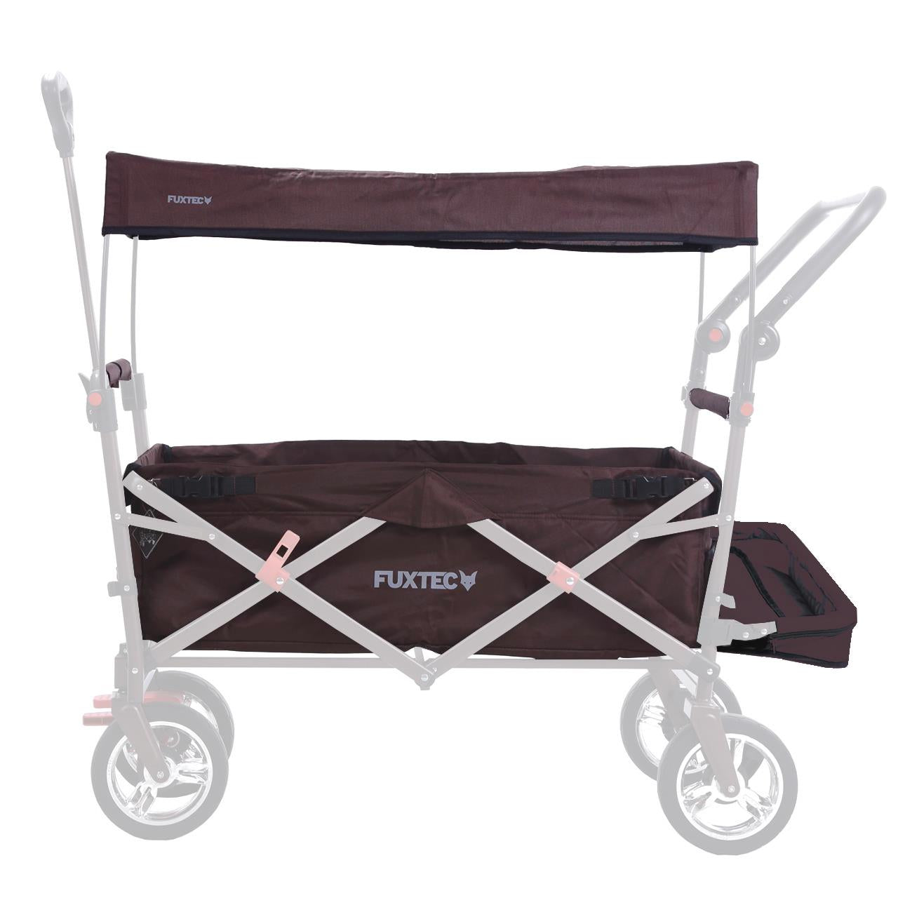 Látkový potah rucného vozíka kompletný v hnedej farbe CT-800