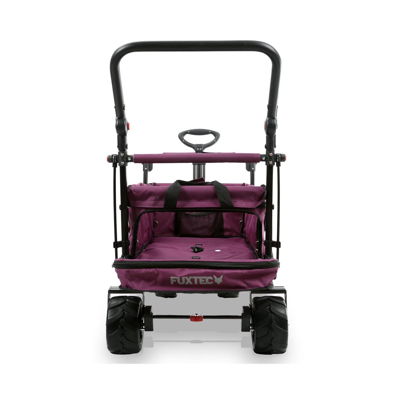 Plážový rucný vozík FUXTEC FX-CTB800 so slnecnou strieškou s UV ochranou, rukovätou na tlacenie a vnútorným rozšírením