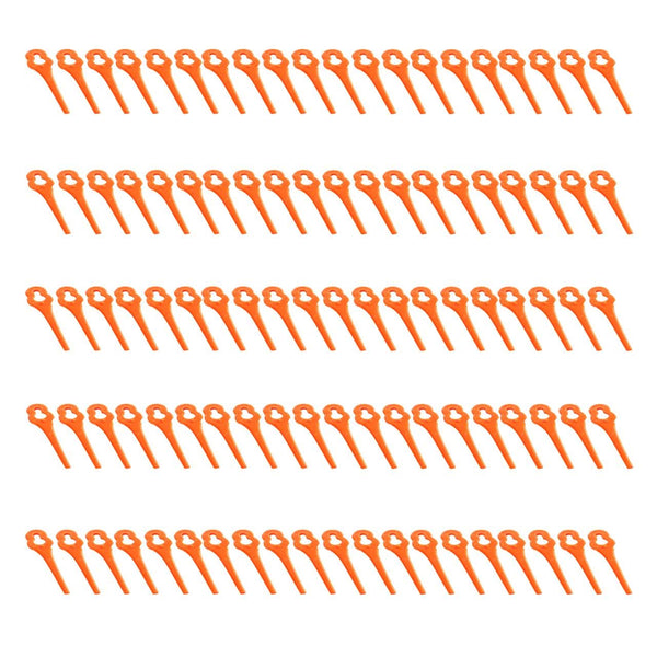 100x plastové náhradné nože pre 20V akumulátorovú kosacku FX-E1RT20