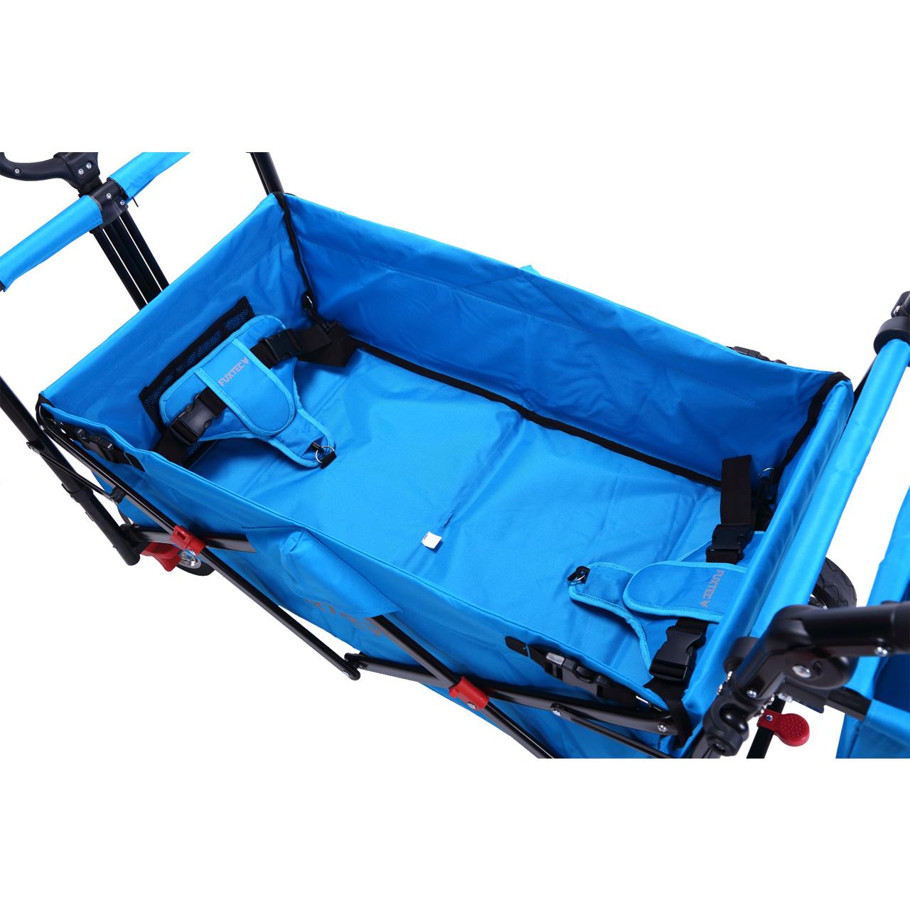 Rucný vozík FUXTEC FX-CT700 so slnecnou strieškou s UV ochranou a prídavnou rukovätou