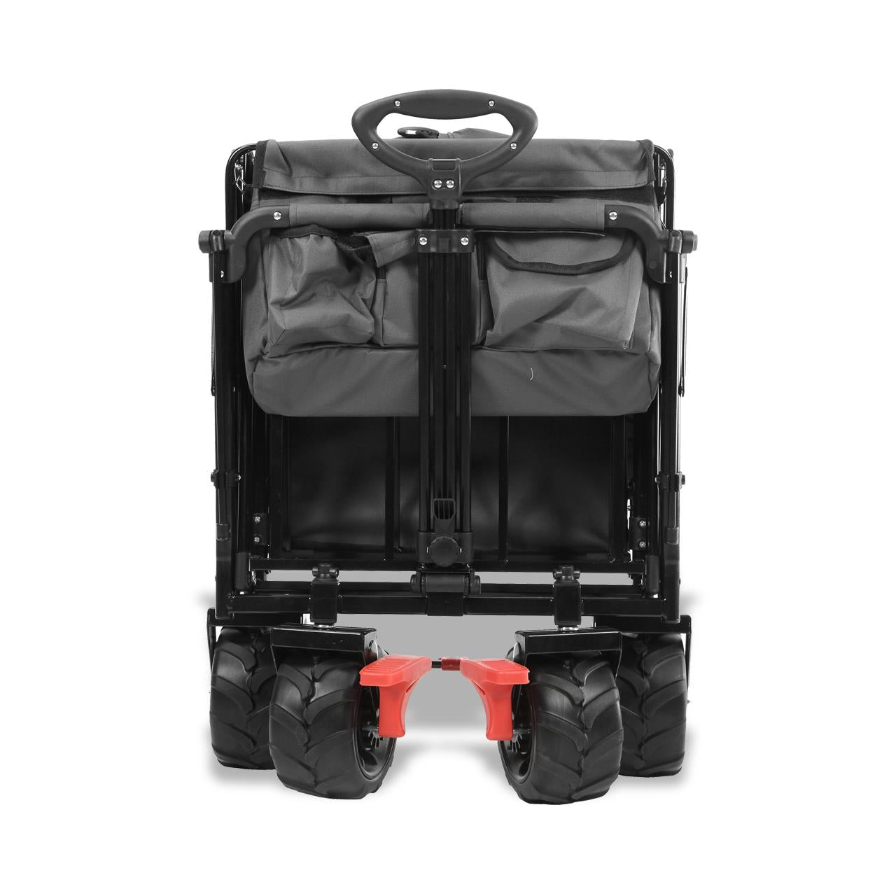 Plážový rucný vozík FUXTEC FX-CTB800 so slnecnou strieškou s UV ochranou, rukovätou na tlacenie a vnútorným rozšírením