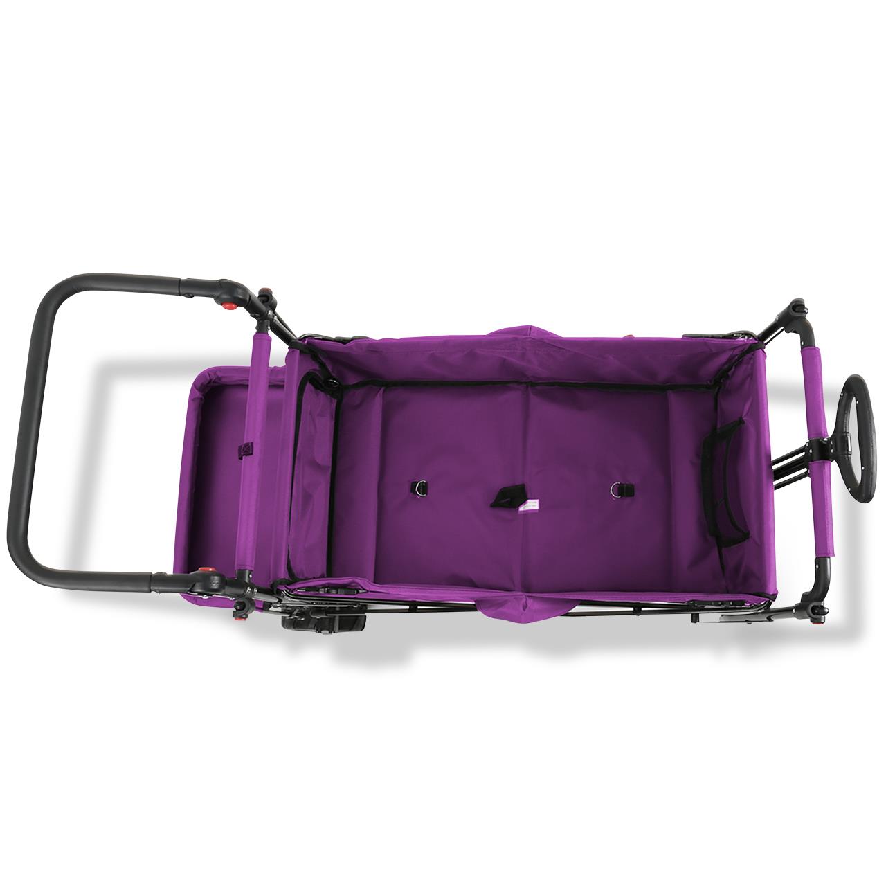 Plážový rucný vozík FUXTEC FX-CTB800 so slnecnou strieškou s UV ochranou, rukovätou na tlacenie a vnútorným rozšírením