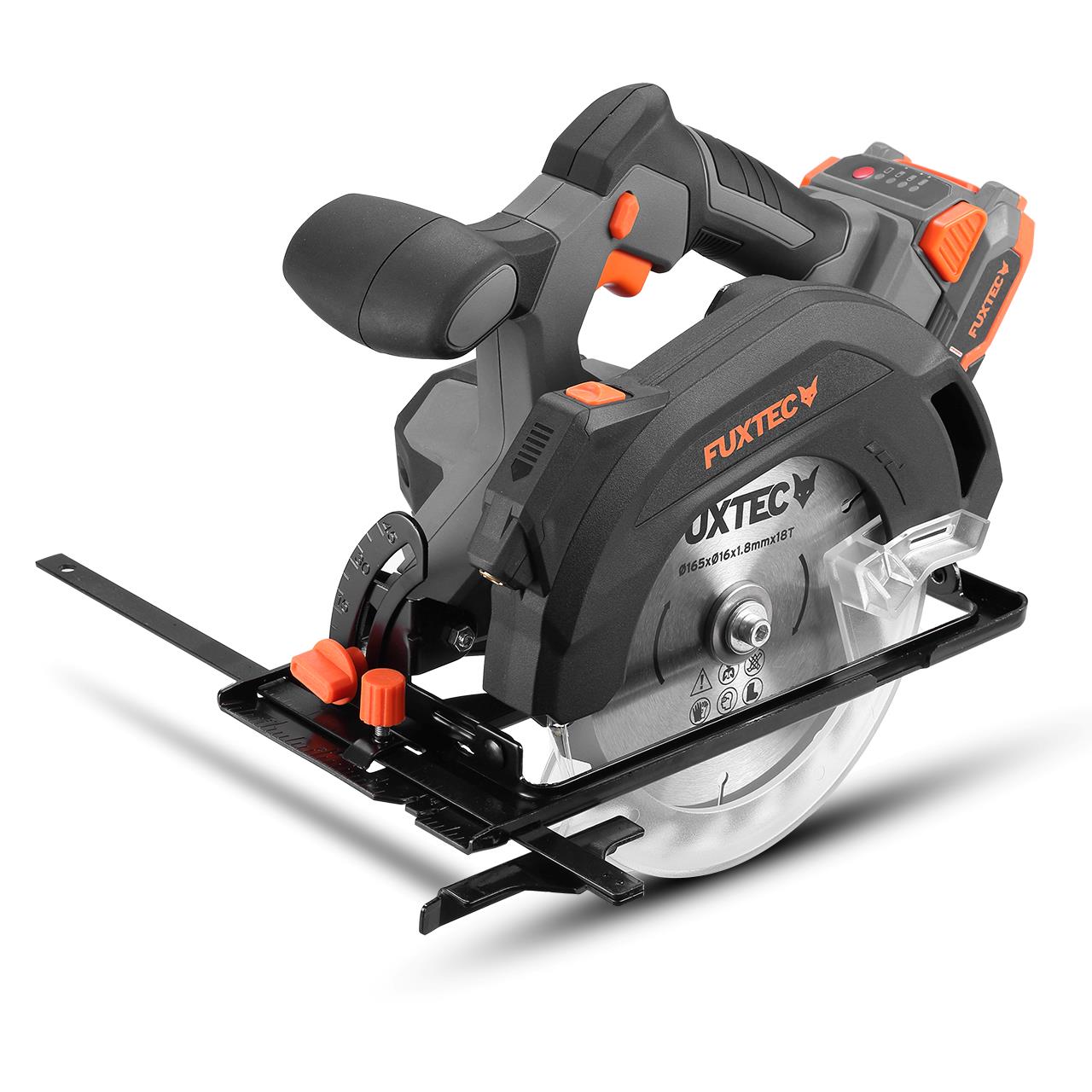 Akumulátorová okružní pila FUXTEC 20V FX-E1CS20 SET s 1 x akumulátorem 4Ah, 1 x nabíjeckou 1A