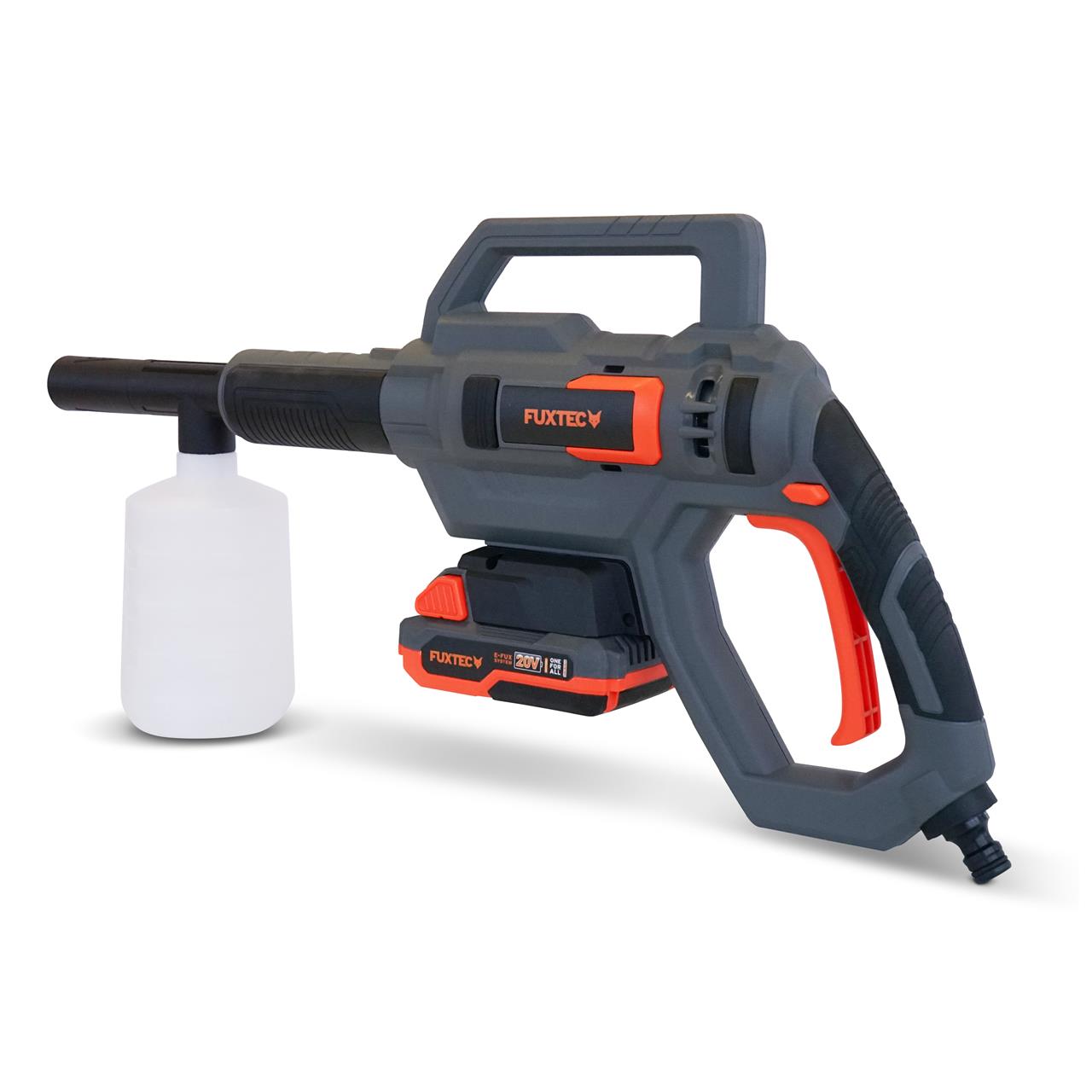 FUXTEC 20V akumulátorový vysokotlakový cistic FX-E1HDR20 SET s 1 x batériou 2Ah, 1 x nabíjackou 1A