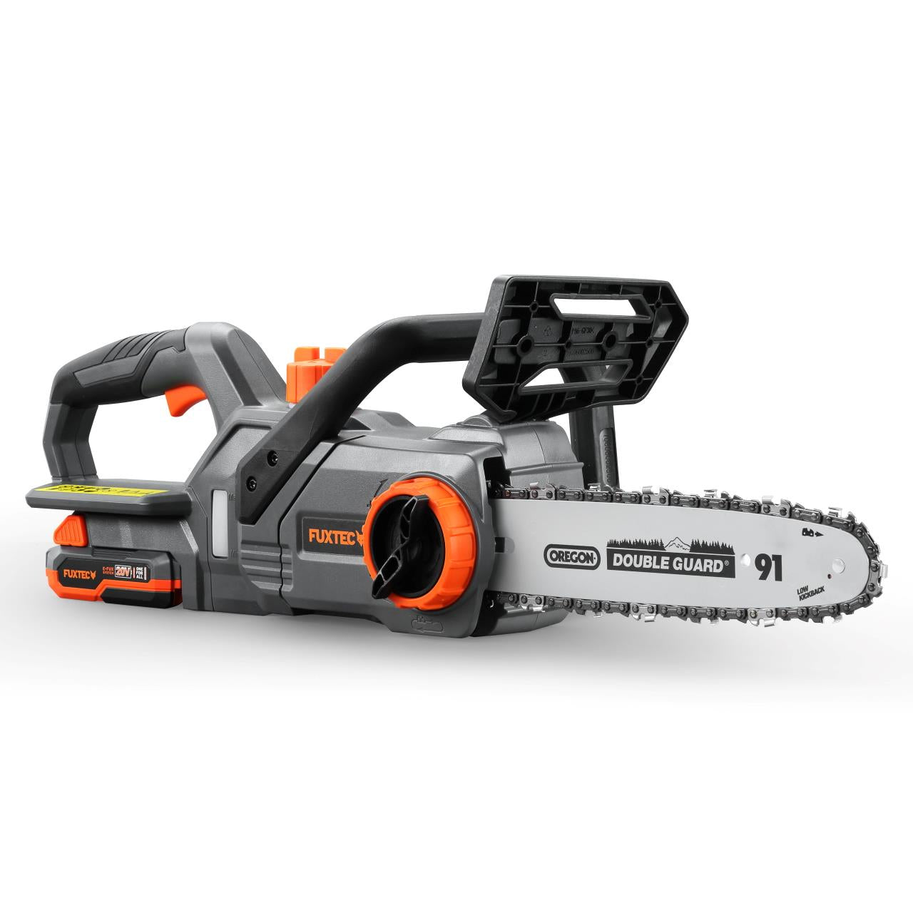 Akumulátorová retazová píla FUXTEC 20V FX-E1KS20 SET 1 s 1 x batériou 2Ah, 1 x nabíjackou 1A