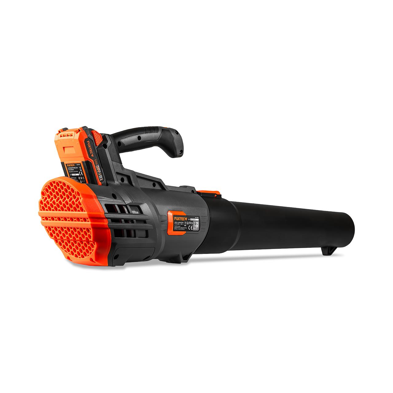 FUXTEC 20V Akku Laubbläser FX-E1LB20 SET 3 mit 1 x Akku 4Ah, 1 x Ladegerät 1A