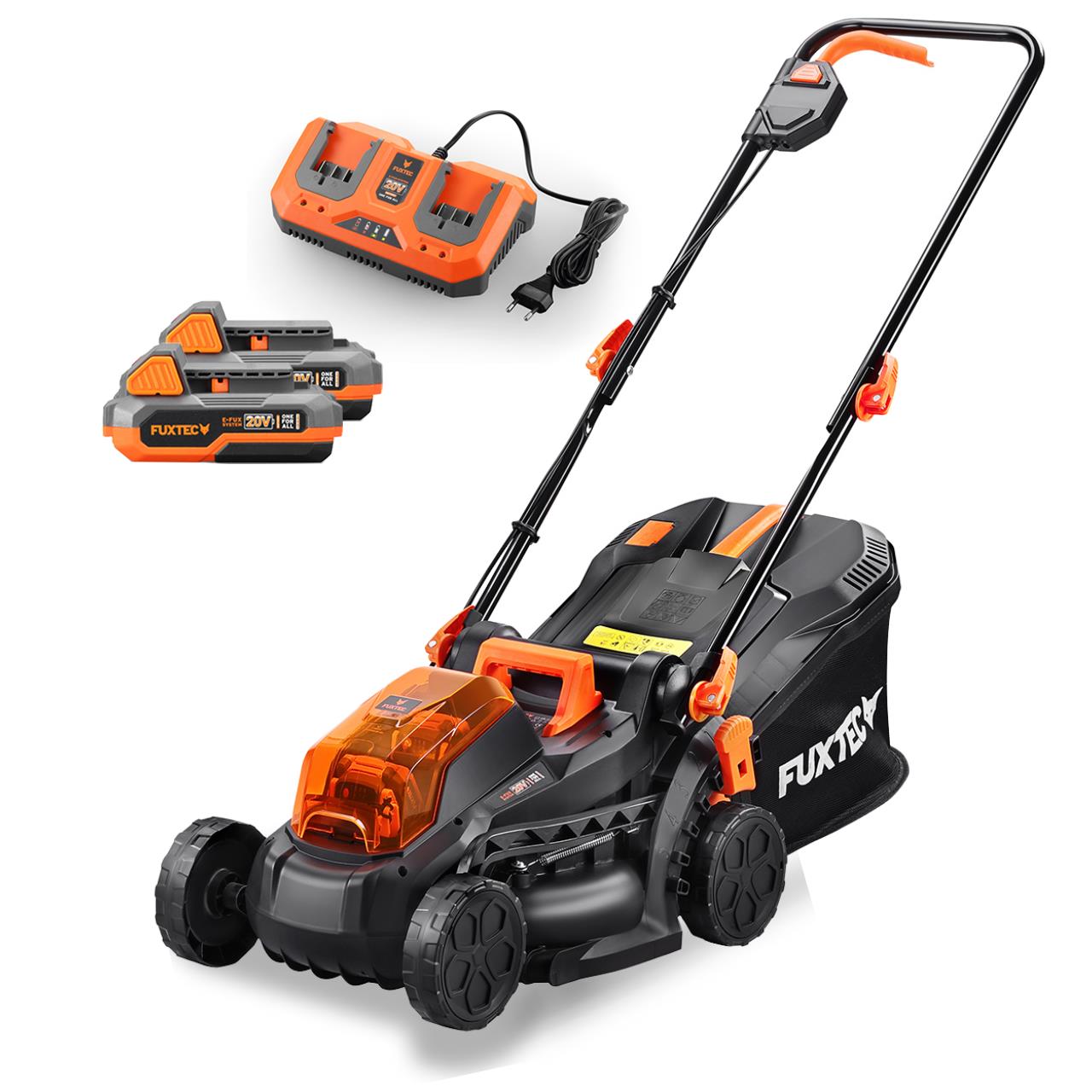 Akumulátorová kosacka FUXTEC 40V FX-E1RM20 SET s 2 x batériou 2Ah, dvojitá nabíjacka 2,4A