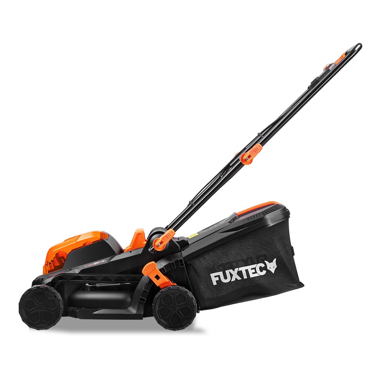 Akumulátorová zahradní souprava FUXTEC FX-E1RM20-Set 40V (2x20V) &amp; FX-E1RT20 20V