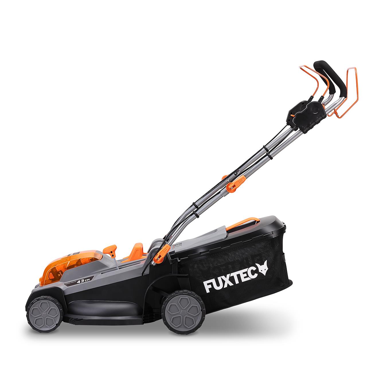Akku Rasenmäher FX-E2RM43PRO Set mit flexiblem Antrieb